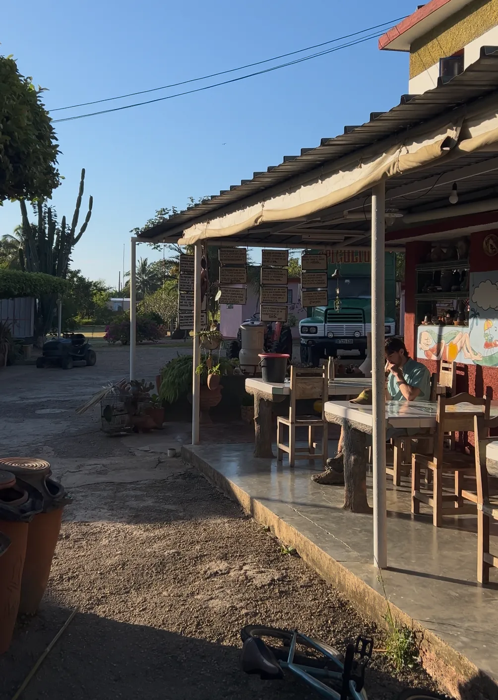 Le patio de la finca